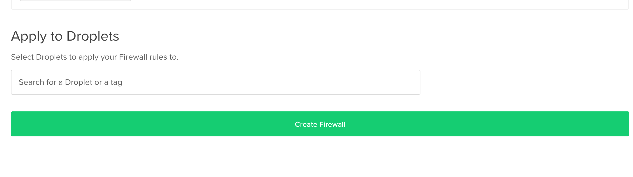 Create Firewall Button